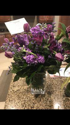 The "Purple Tulips" arrangement