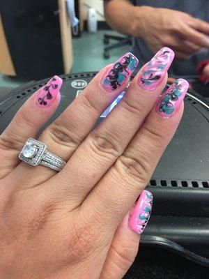 Love my nails done by Mike, super friendly and creative with the designs.