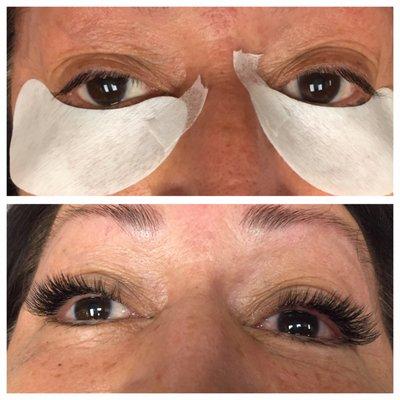 Natural Volume eyelash extensions