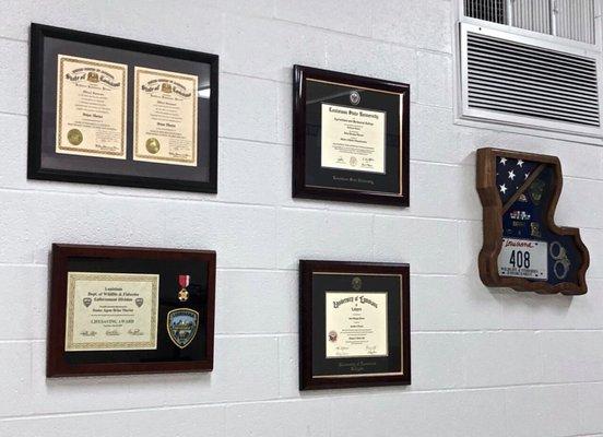 Meeting area in the Brian Douglas Theriot Campaign Headquarters. Achievements.