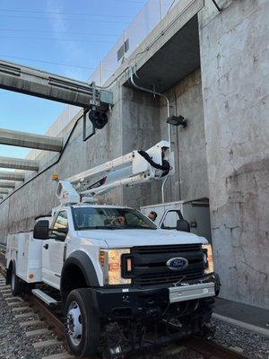 3" Rigid Conduit Installation for railroad control circuitry power. (Alameda Corridor Transportation Authority).