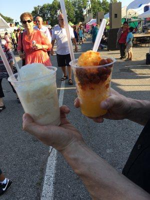 Raspados de Nance y Coco ! (Mexican snow cones) at St Anthony festival 8-10 Jun