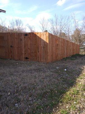 Mr. Fence offers microshades. Shares of cedar at the cost of pine.