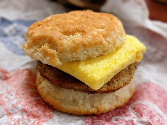 Sausage Biscuit w/Egg