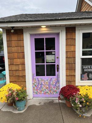 The entrance to the Flour & Flower Bakery