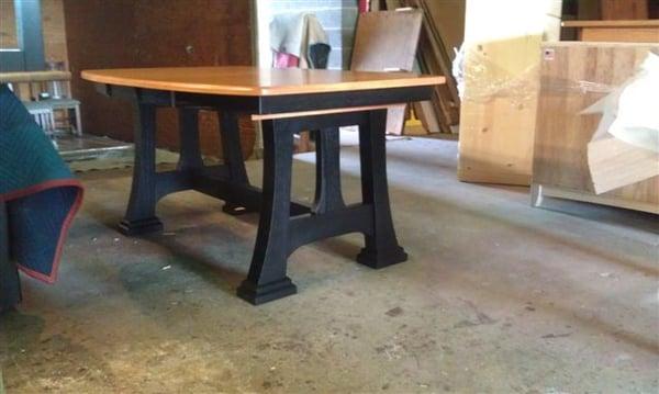 Solid oak Talieson  Trestle Table