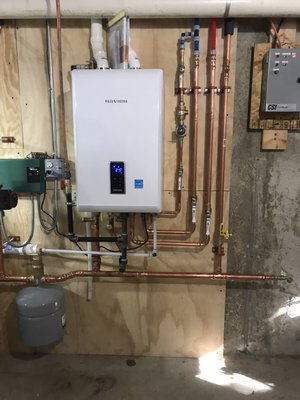 Navia boiler for heating and hot water