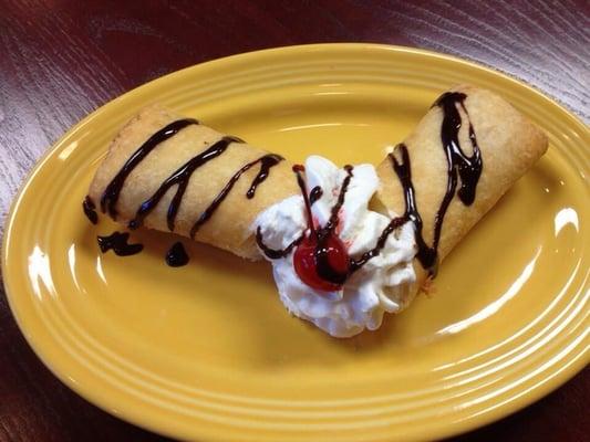 Fried Cheesecake Dessert.