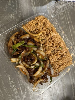 Extra Spicy D8. Mongolian Beef Dinner Special