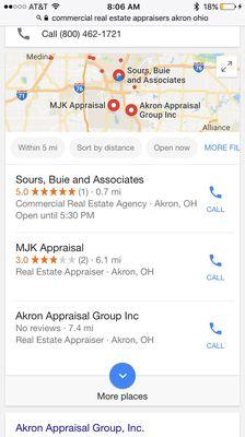 Sours, Buie and Associates Google Local Listing Optimization