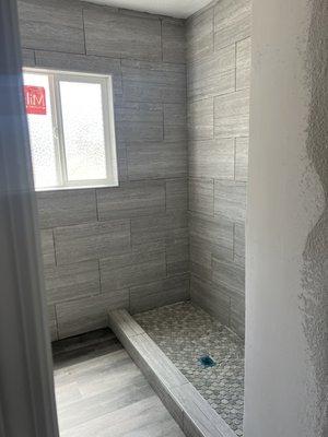 Custom walk-in showers