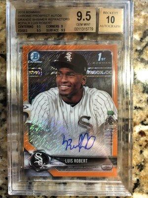 Robert orange gem graded by the Collectors Bench