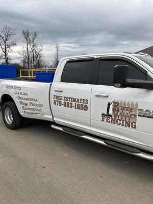 new truck for River Valley fencing in fort Smith AR