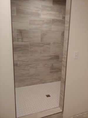 The othet walk in shower complete