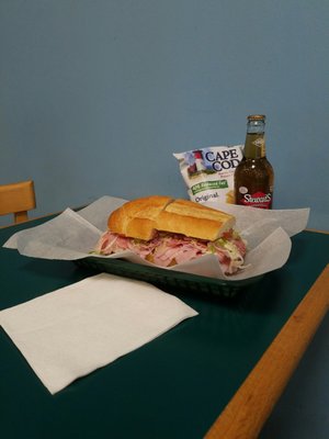 Delicious half of an Italian sub!!!