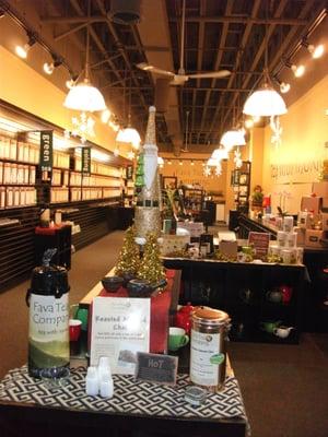 The festive wintery look of Fava Tea Company, Brookfield.