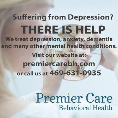 Premier Behavioral Health Clinic in McKinney, TX.  Call us at 469-631-0935 or visit us at premiercarebh.com