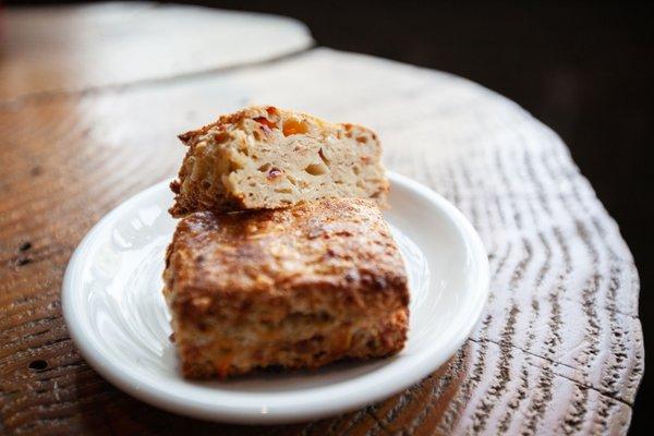 Pickled pepper scone