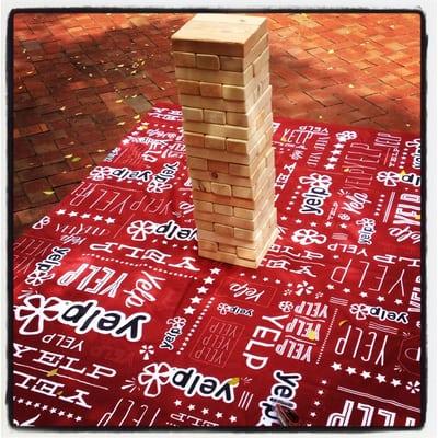 Play Jenga in the VIP Lounge