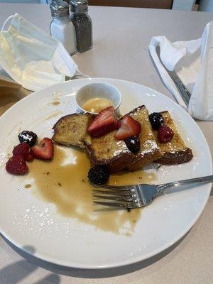 Brioche French toast $9