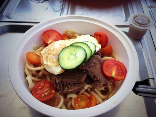 Beef tongue udon special