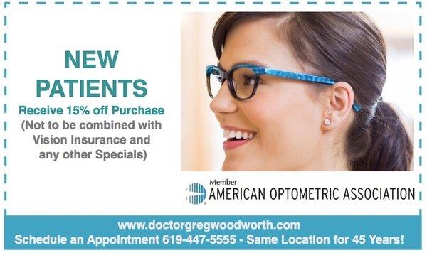 Schedule an Eye Exam Appointment Today 619-447-5555