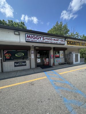 Front entrance to store