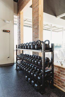 One of the things that sets us apart is our on-site fitness center used for strength and conditioning during training.