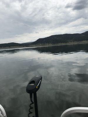 Trolling motor that doubles as an anchor