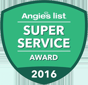 2013 - 2016 Angie's List Super Service Award Winner!