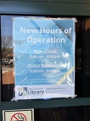 New Hours