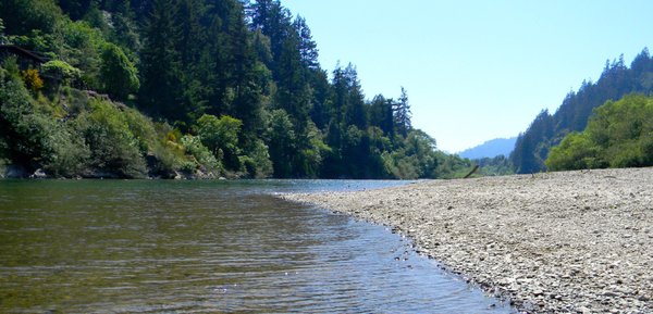 Looking out to the river