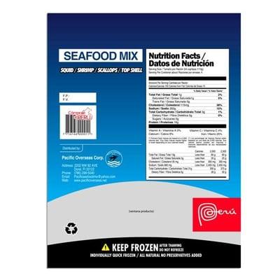 SEAFOOD MIX FROM PERU All Natural,no preservatives Added.