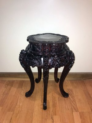 Chinese antique Taboret (small table) -- beautifully restored. Part of our Chinoiserie collection.