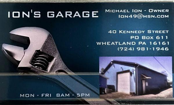 Ion's Garage