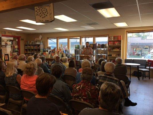 John Larison reading from WHISKEY WHEN WE'RE DRY at Paulina Springs Bookstore on July 6th, 2019.