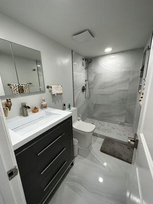 Waterfall vanity