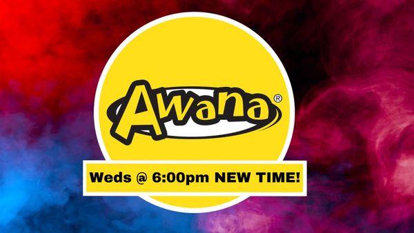 Bring the kids for our Awana program on Wednesday nights at 6PM!