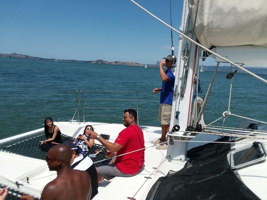 Sam and his gang on a warm day on The Bay...