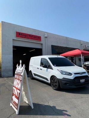 Commercial vehicle deals! Ford transit tinted with 20% using 3M color stable film