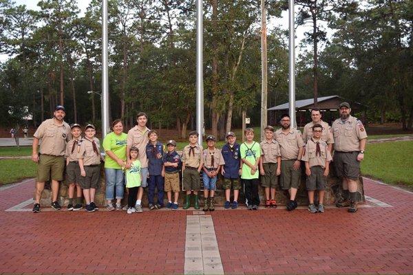 Our pack is much larger. Pack 157!