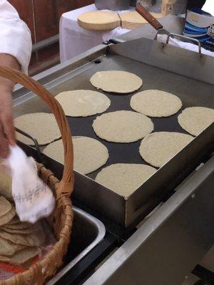 Handmade tortillas