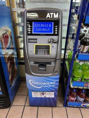 EBT CASH ATM
$10 BILLS & $20 BILLS