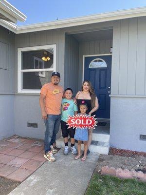 The Perez family purchased their first home.