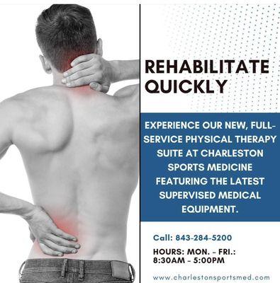 Full service Orthopaedic and physical therapy center.