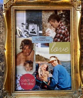 Sweet memories vintage frame.