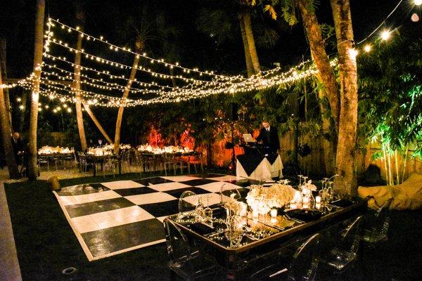 Backyard party in Naples, Fl