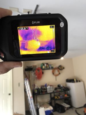 Using an IR camera can help us determine where water is in your home even when it may not be visible to the eye.