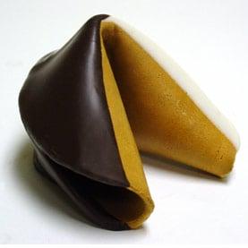 giant fortune cookie double dipped