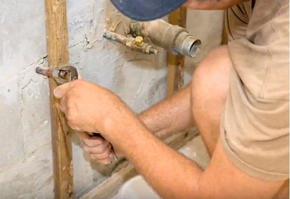 Lubbock Plumbers at a job site